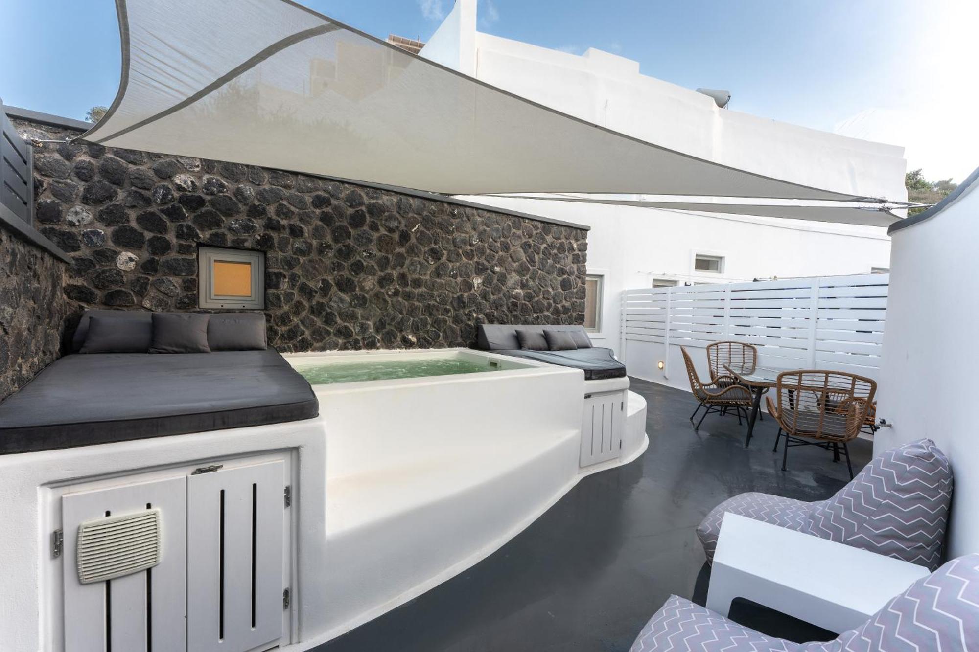 Sun Naam Home Santorini With Heated Jacuzzi Karterados  Exterior foto